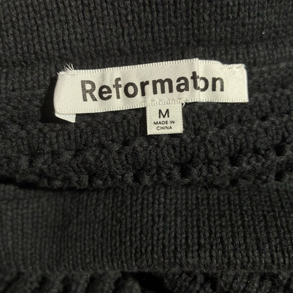 Reformation Circa Knit Skirt Black - Picture 5 of 6